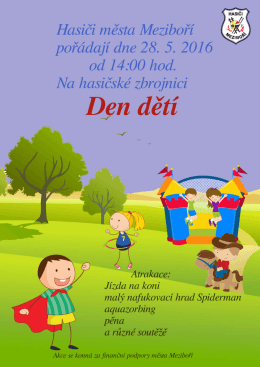 Den dět&iacute; na hasičsk&eacute; zbrojnici