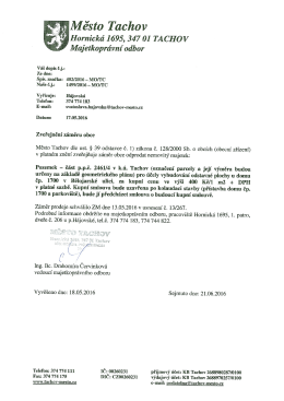 záměr prodeje pozemku Bělojarská ulice 485.22