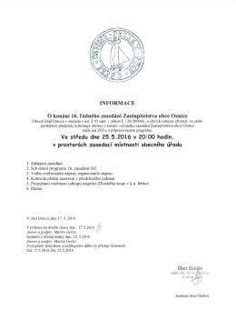Zasedaní zastupitelstva