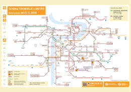 Souhrnné schéma provozu tramvají a metra