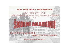 Školní akademie v Krucemburku