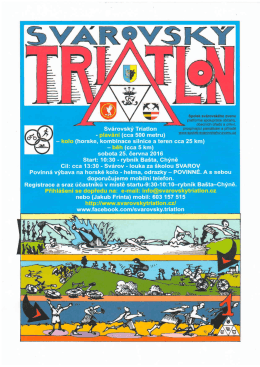 Sv&aacute;rovsk&yacute; Triatlon 25.6.2016