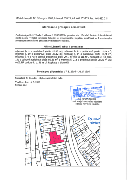 Informace o pron&aacute;jmu nemovitost&iacute;