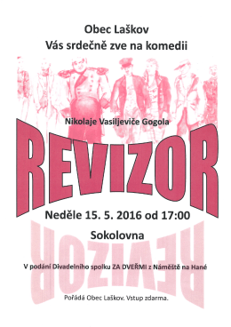 Pozv&aacute;nka na divadlo do Sokolovny