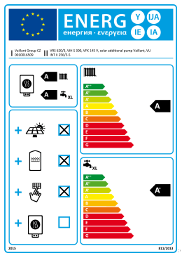 Page 1 ENERG eHeprvm ~ evspysla Vaillant Group CZ VRS 620/3