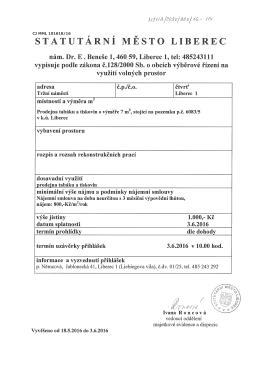 Dokument - Statutární město Liberec