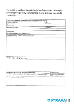 formuláři - Ostrava