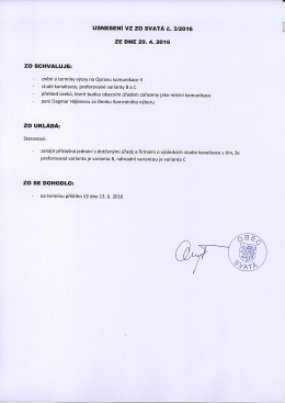 Usnesení VZ 3-2016