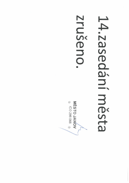 Zasedání - informace
