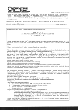 Page 1 dru&scaron;tvo s ograničenom odgovorno&scaron;ću 10000 Zagreb, Ulica