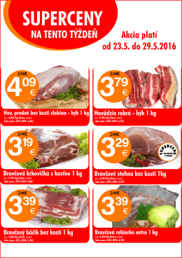 Akciový leták - COOP Jednota Žilina