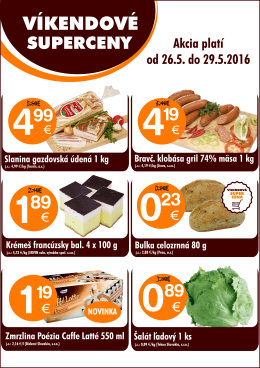 Akciový leták - COOP Jednota Žilina