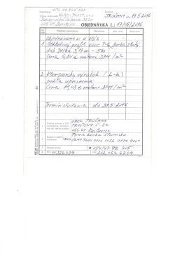 Objedn&aacute;vka obkladov&eacute;ho profilu vzor T6, KLAM