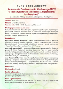 2016.05.20. kurs PTAiF Ł&oacute;dź