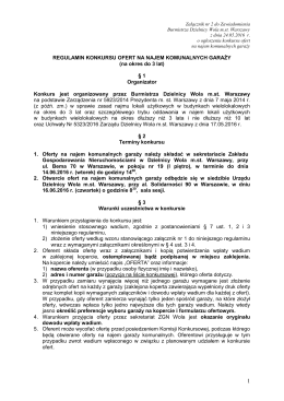 Regulamin - Urząd Dzielnicy Wola m. st. Warszawy