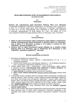 Regulamin - Urząd Dzielnicy Wola m. st. Warszawy