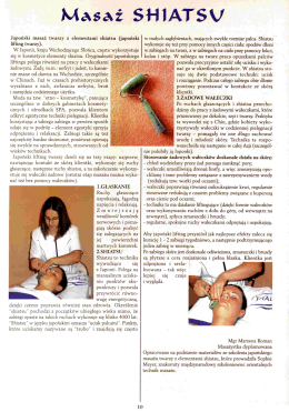 Masaż SHIATSU