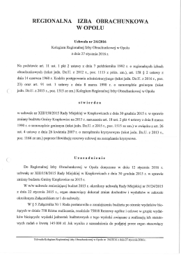 2 6 2016 - Regionalna Izba Obrachunkowa w Opolu