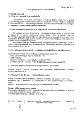 zał. nr 1 - Opis przedmiotu zamówienia