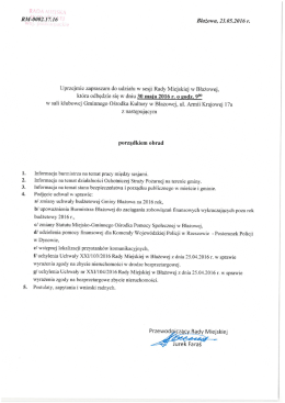 Treść zaproszenia