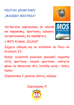 Plakat - MSZS