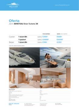 Oferta - Active Yacht Club