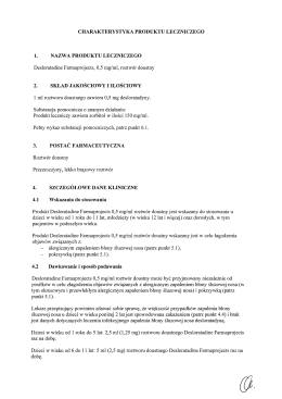 Page 1 CHARAKTERYSTYKA PRODUKTU LECZNICZEGO 1