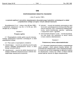 Page 1 Dziennik Ustaw Nr 92 &ndash; 1344 &ndash; Poz. 545 i 546 546