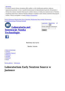 Laboratorium Early Neutron Source w Jasionce