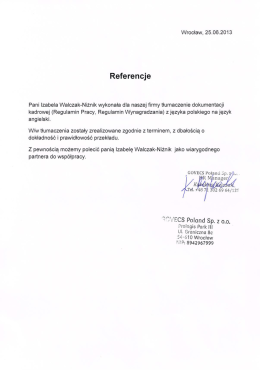 referencje GOVECS (pobierz)