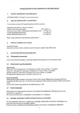 Page 1 CHARAKTERYSTYKA PRODUKTU LECZNICZEGO 1
