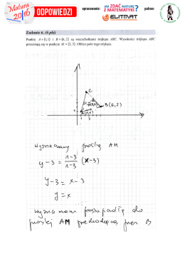 Zadanie 6. Geometria kartezjańska