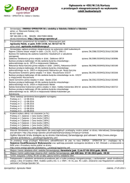 Ogłoszenie 450 - ENERGA