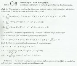 Page 1 C Matematyka. WM. Energetyka. sem . 2 Zamiana