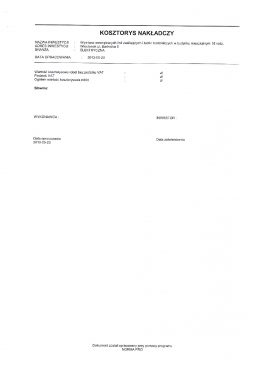 Page 1 Page 2 OGÓLNA CHARAKTERYSTYKA OBIEKTU 1