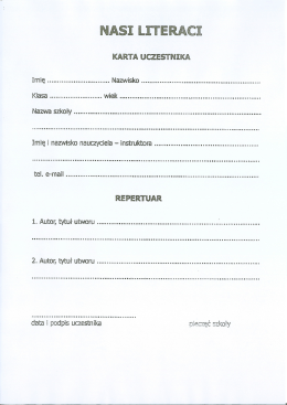 Karta uczestnika- PDF