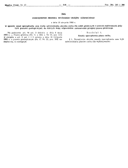 Page 1 Monitor Polski Nr 37 – 518 – Poz. 264, 265 i 266 266