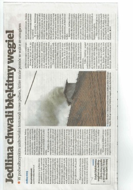 Jedlina chwali błękitny węgiel