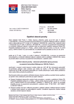 Page 1 MĚSTSKÁ ČÁST PRAHA 3 ÚŘAD MĚSTSKÉ ČÁSTI KË