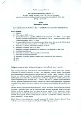 Page 1 Představenstvo společnosti Vak