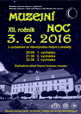 Muzejní noc 2016 - Týn nad Vltavou