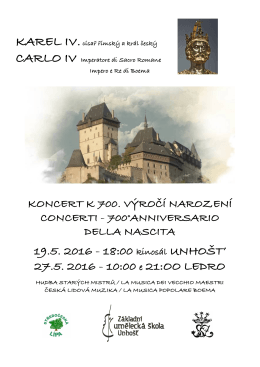 Karel IV. - koncert k 700. výročí narození