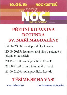 Noc kostelů - Předn&iacute; Kopanina