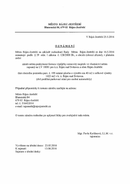 zde ke stažen&iacute; - Město R&aacute;jec