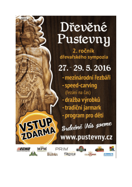 Page 1 Dřevěné Pusteung 2. ročník dřevařského sympozia 27.