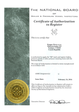 ASME Authorization