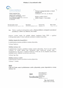 Příloha č. 2 ke SoD - Stanovisko ČIŽP