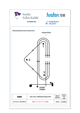 Rotalar - Suadiye Yelken Kulübü
