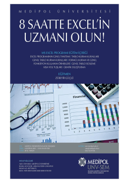HAZ 4 MS Excel Uzmanlık Eğitimi