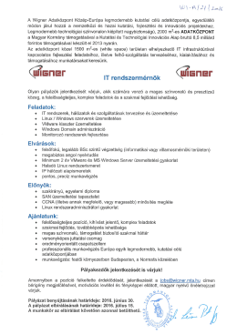 Page 1 W l-A ( 4 / | =la A Wigner Adatközpont Közép